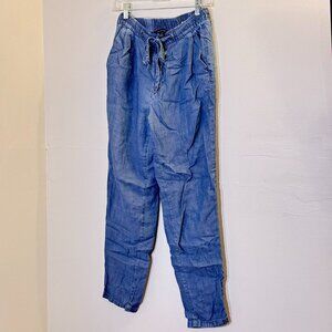 American Eagle chambray jogger pants size 6 long